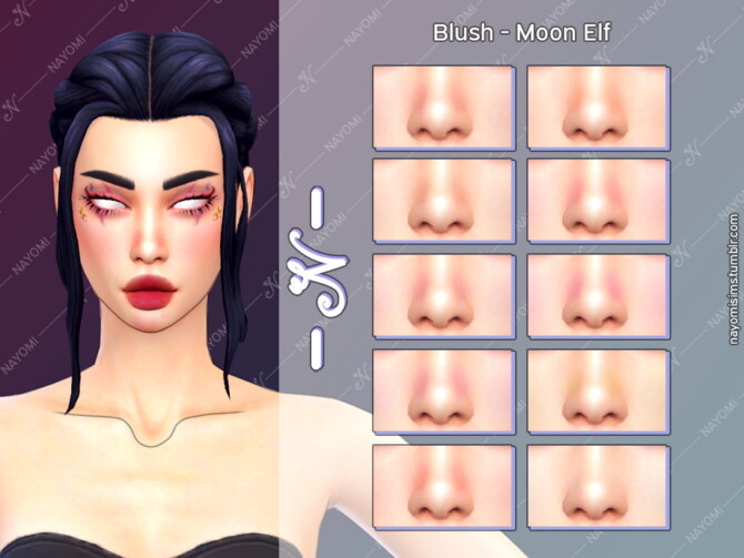 Sims 4 Moon Elf Blush at NayomiSims