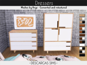 Dressers at Descargas Sims