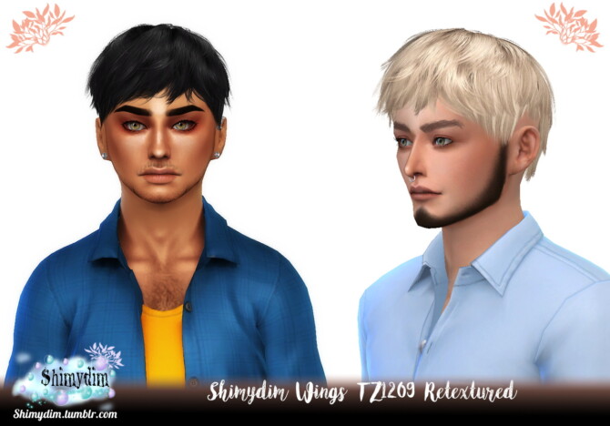 Sims 4 Wings TZ1209 Hair Retexture at Shimydim Sims
