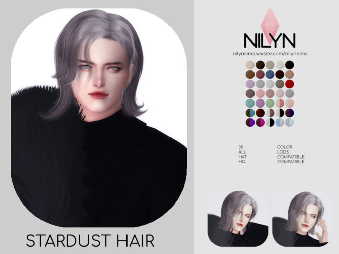 Sims 4 STARDUST HAIR by Nilyn at TSR