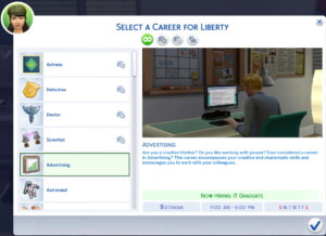 Advertising Career by missyhissy at Mod The Sims 4