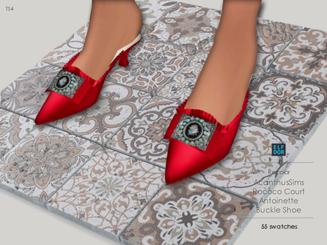 Sims 4 AcanthusSims Buckle Shoe RC at Elfdor Sims