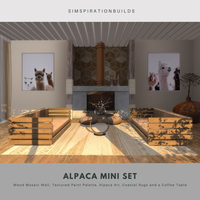 Sims 4 Alpaca mini set at Simspiration Builds