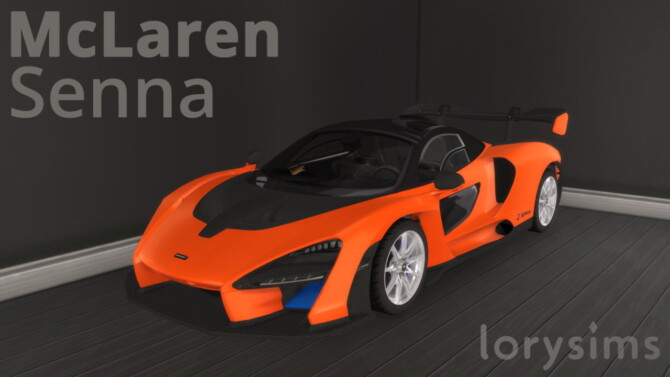 Sims 4 2019 McLaren Senna at LorySims
