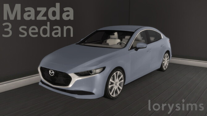 Sims 4 2019 Mazda 3 Sedan at LorySims