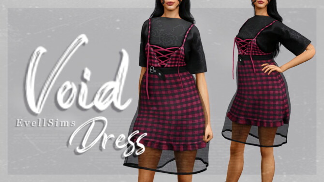 Sims 4 Void Dress at EvellSims