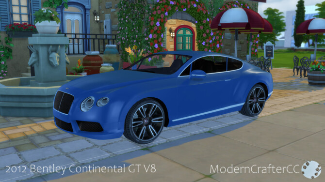 Sims 4 2012 Bentley Continental GT V8 at Modern Crafter CC