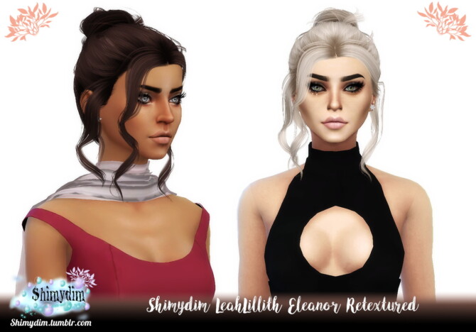 Sims 4 LeahLillith Eleanor Hair Retexture at Shimydim Sims