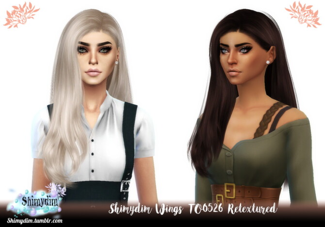 Sims 4 Wings TO0526 Hair Retexture at Shimydim Sims