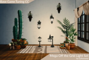 Mega Off the Grid Light Set by Lahawana at Mod The Sims 4