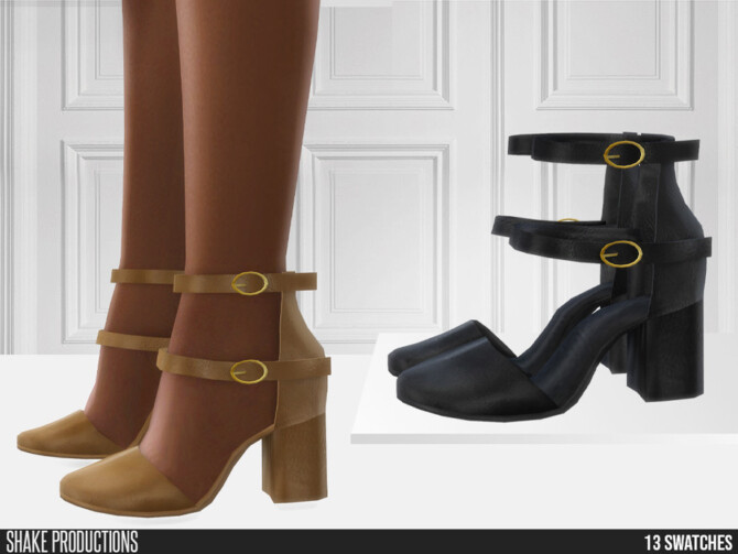 Sims 4 740 Leather High Heels by ShakeProductions at TSR
