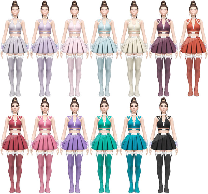 Sims 4 Ariana Grande Conversion/Edit Set at Busted Pixels