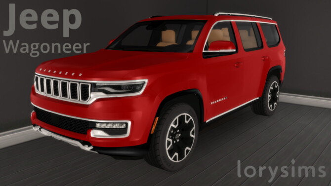 Sims 4 2022 Jeep Wagoneer at LorySims