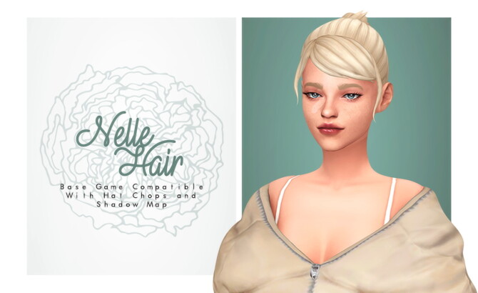 Sims 4 Nelle Hair at Isjao