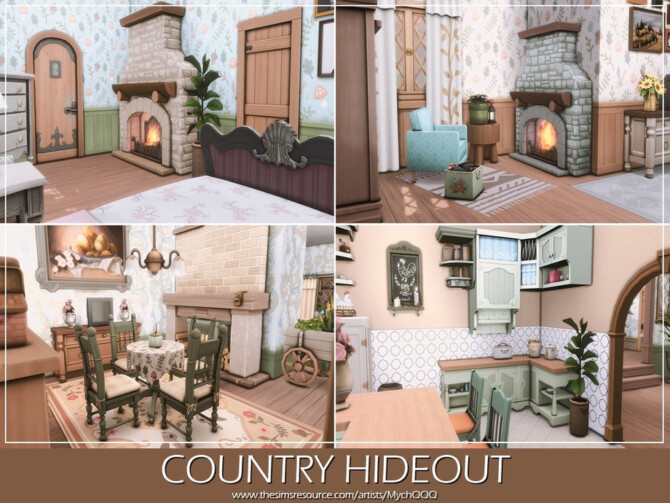 Sims 4 Country Hideout by MychQQQ at TSR