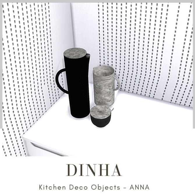 Sims 4 Kitchen Deco Objects ANNA at Dinha Gamer