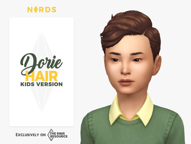 Sims 4 Dorie Hair for Kids by Nords at TSR