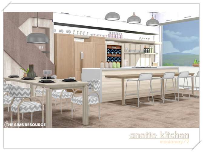 Sims 4 Anette Kitchen by Moniamay72 at TSR