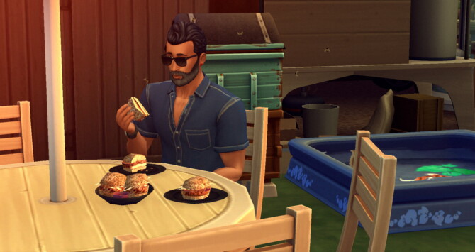 Sims 4 Chickn Burger Custom Recipe by RobinKLocksley at Mod The Sims 4