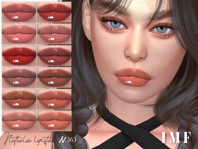 Sims 4 IMF Nathalia Lipstick N.363 by IzzieMcFire at TSR
