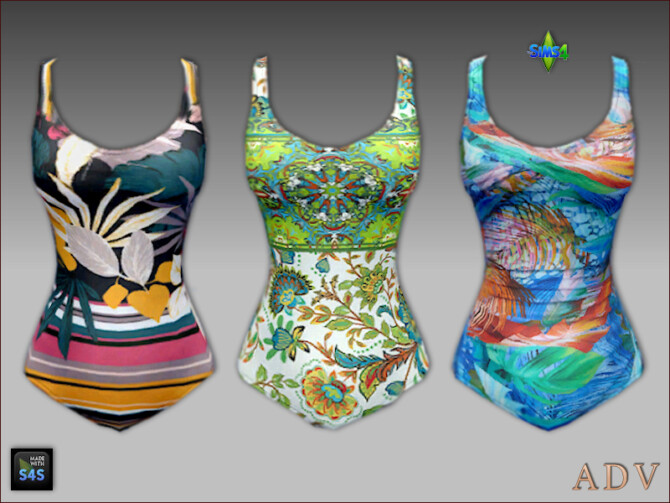 Sims 4 Swimsuits and hats for seniors at Arte Della Vita