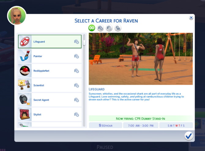 Sims 4 Active Lifeguard Career and Venue Type Slow Runners at Mod The Sims 4