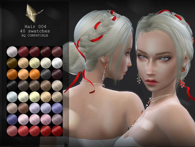 Sims 4 Hairstyle 004 by Aurum at TSR