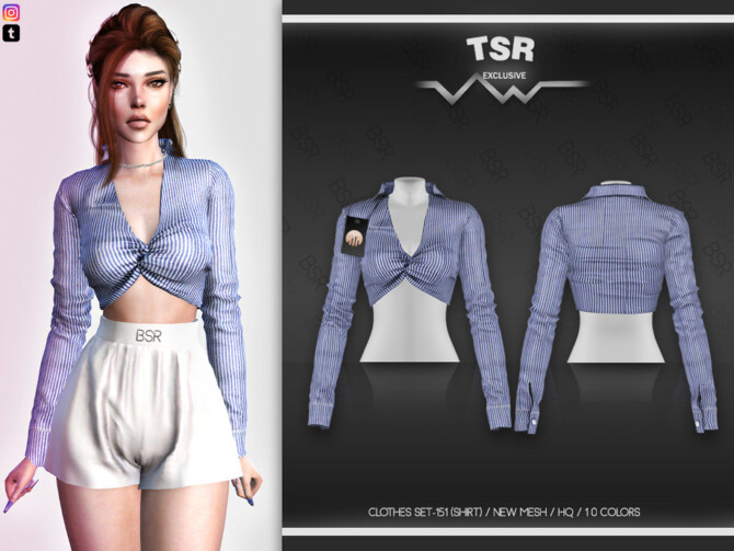 Sims 4 Clothes SET 151 (SHIRT) BD530 by busra tr at TSR