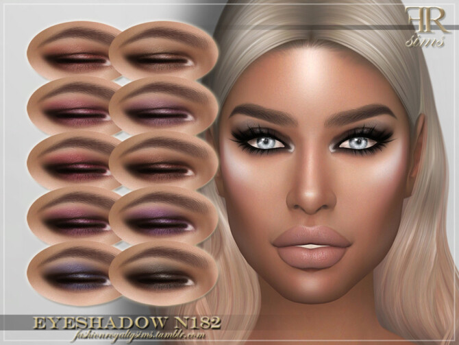 Sims 4 FRS Eyeshadow N182 by FashionRoyaltySims at TSR