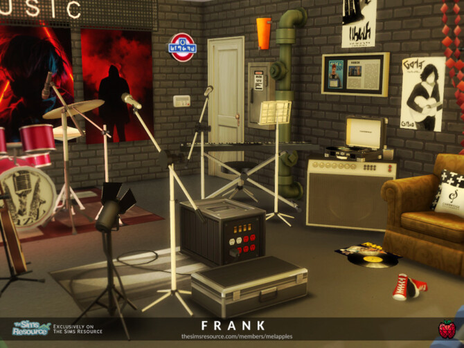 Sims 4 Frank garage by melapples at TSR