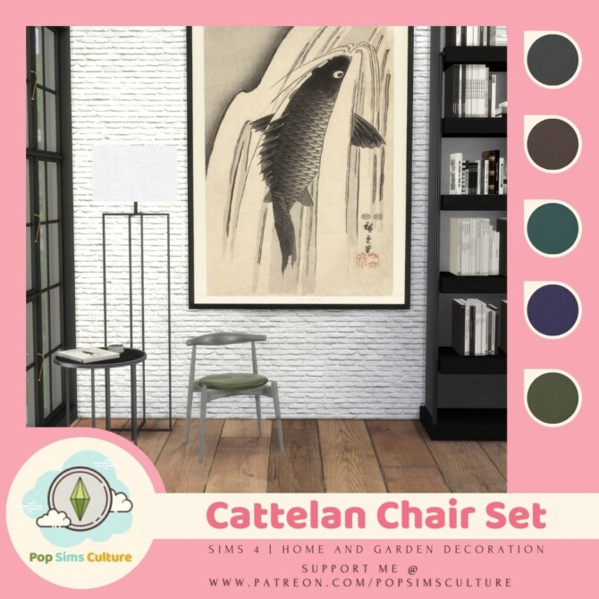 Sims 4 Cattelan Chair Set at PopSims Culture