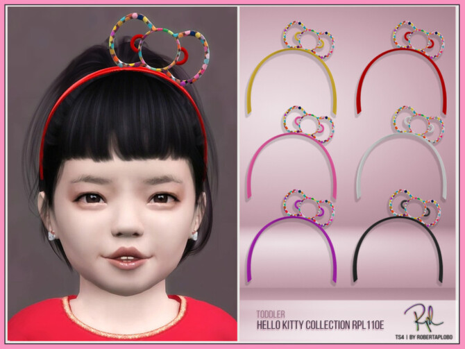 Sims 4 Toddler Headband Kitty Collection RPL110E by RobertaPLobo at TSR