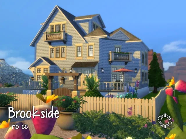 Sims 4 Brookside house by Oldbox at All 4 Sims