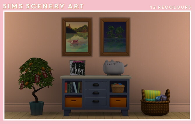 Sims 4 Small Flower Art & Sims Scenery Art at Midnightskysims
