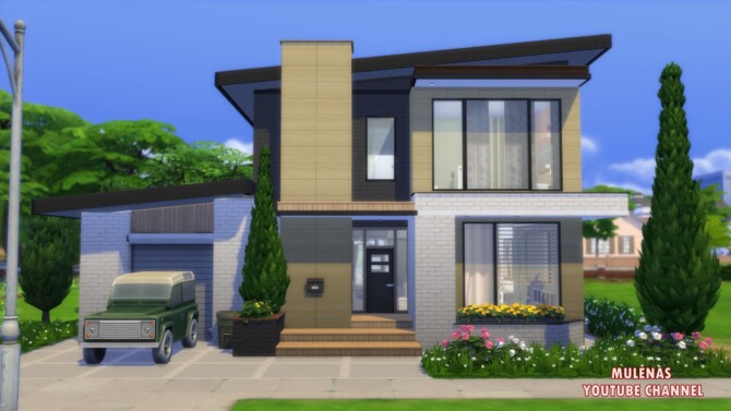Sims 4 Modern family home at Sims by Mulena
