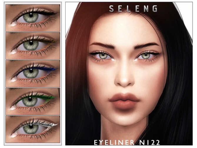 Sims 4 Eyeliner N122 by Seleng at TSR