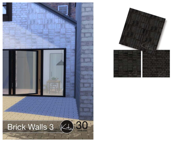 Sims 4 Brick Walls 3 at Ktasims