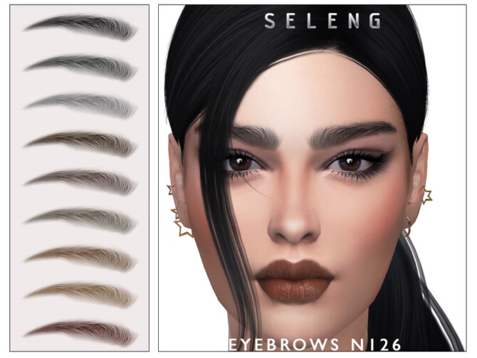 Sims 4 Eyebrows N126 by Seleng at TSR