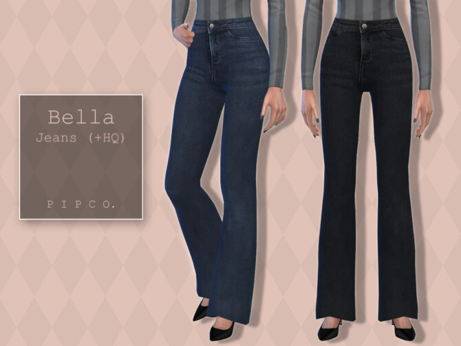Sims 4 Bella Jeans Bootcut by Pipco at TSR