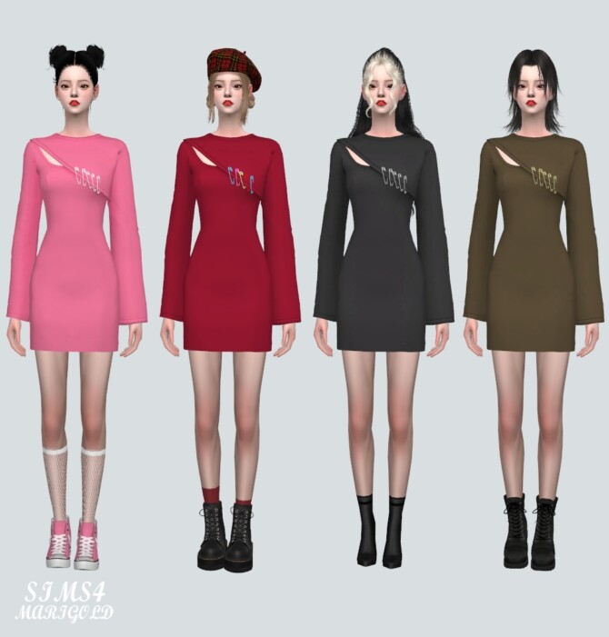 Sims 4 Mini Dress T W 72 at Marigold