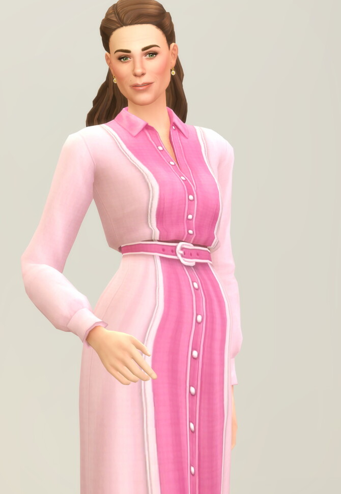 Sims 4 Color Block Shirt Dress & Shirt at Rusty Nail