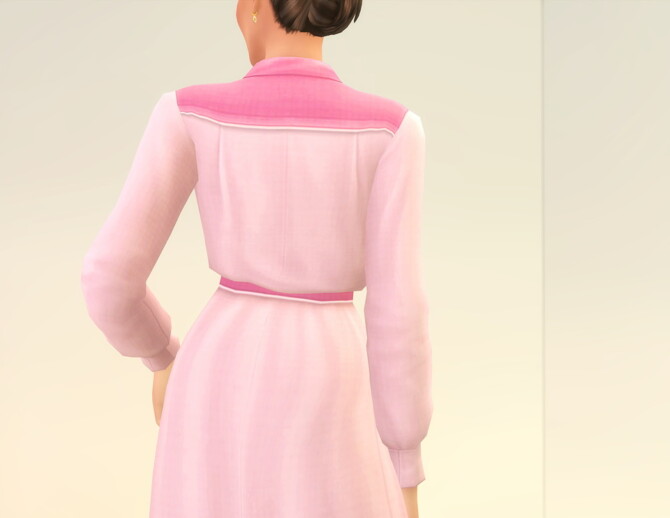 Sims 4 Color Block Shirt Dress & Shirt at Rusty Nail