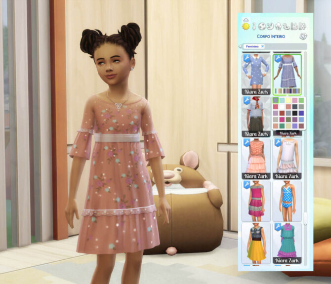 Sims 4 Dress Glitter Conversion at My Stuff Origin