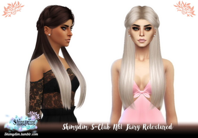 Sims 4 S Club N61 Fairy Hair Retexture at Shimydim Sims