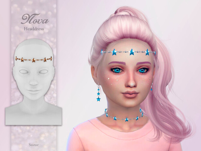 Sims 4 Nova Headdress Child by Suzue at TSR