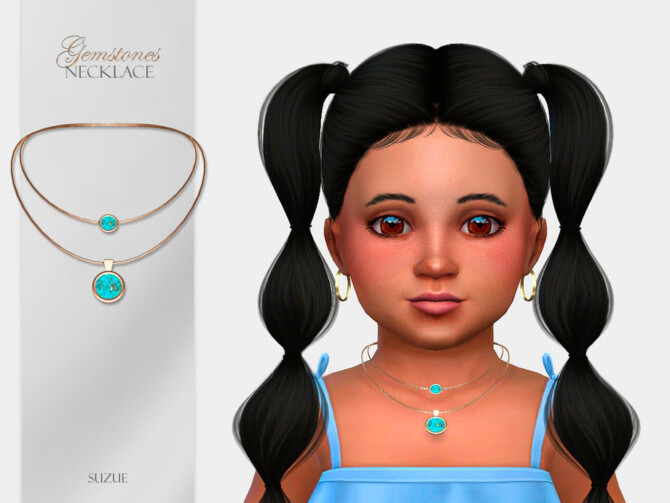 Sims 4 Gemstones Necklace Toddler by Suzue at TSR