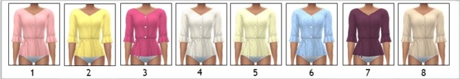 Sims 4 RENORASIMS’ PEPLUM BLOUSE at Sims4Sue