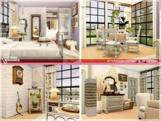 Sims 4 Afternoon Cottage by Lhonna at TSR