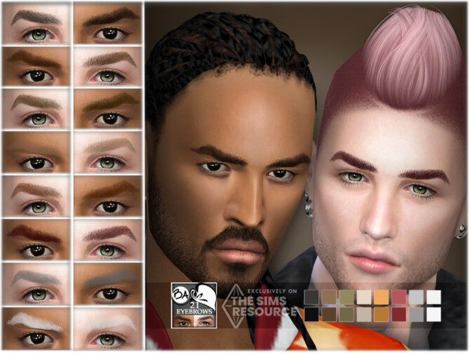 Sims 4 Eyebrows 21 by BAkalia at TSR