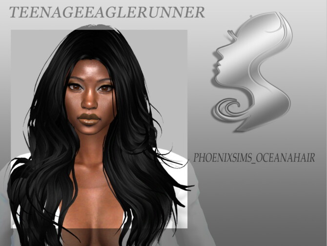 Sims 4 Oceana Hair Recolor at Teenageeaglerunner